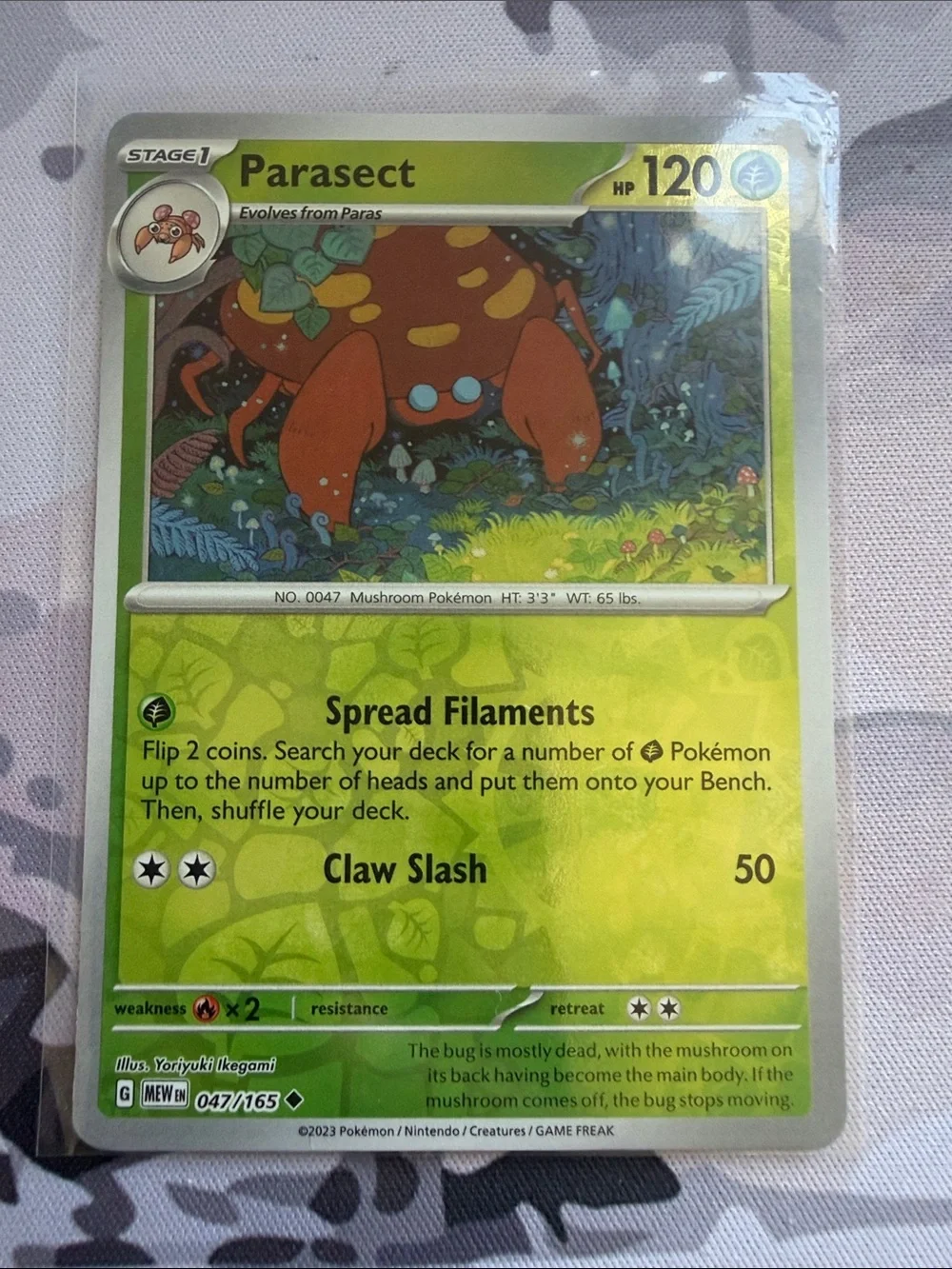 Paras & Parasect Evolution Lot | Reverse Holo Pokémon Cards | Pokemon 151 ✨5/$25